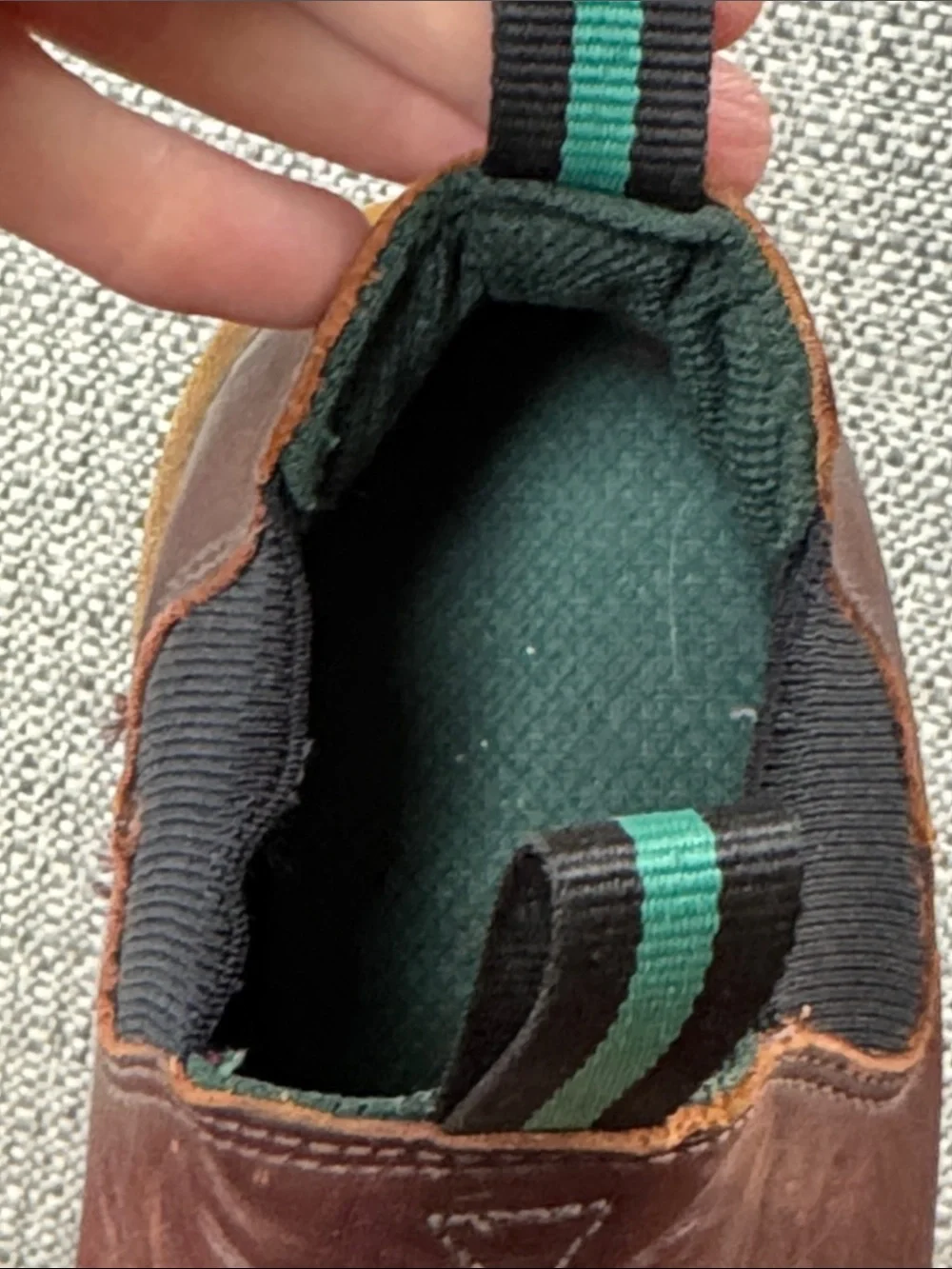 Georgia Boot Men's Brown Leather Slip-On Romeo Slip On Work Shoes Size 7.5